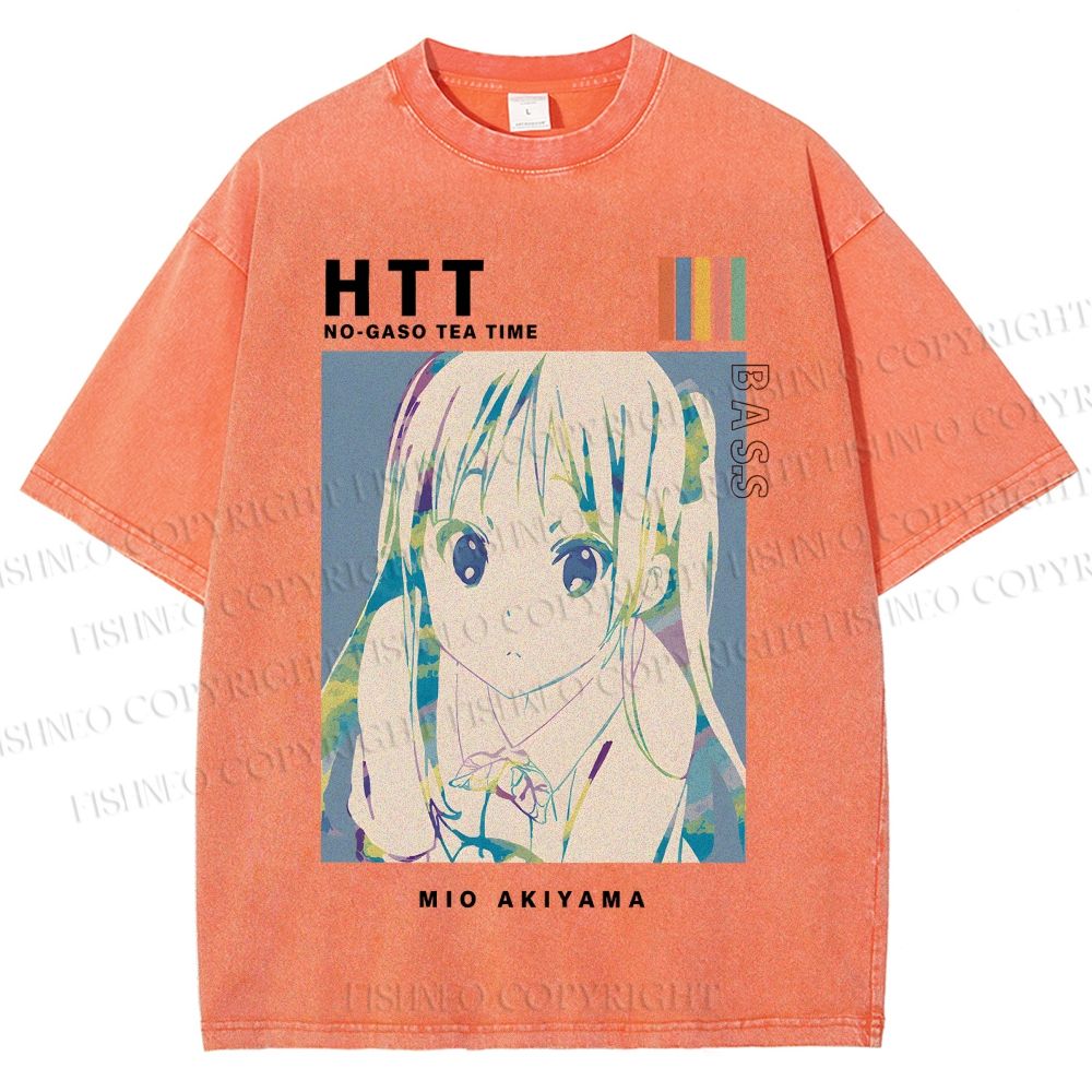 Unisex Mio Akiyama Printed Washed Tee