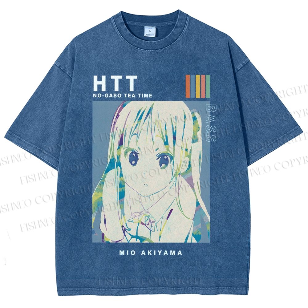 Unisex Mio Akiyama Printed Washed Tee