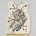 Unisex Bound Tiger Printed Tank Top