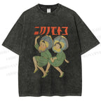Unisex Dancing Girls Printed Washed Tee