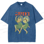 Unisex Dancing Girls Printed Washed Tee