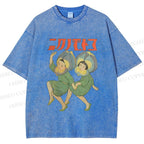 Unisex Dancing Girls Printed Washed Tee