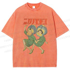 Unisex Dancing Girls Printed Washed Tee