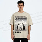 Unisex Yayoi Kusama Penguin Printed Washed Tee