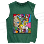 Unisex Star Wars Printed Washed Tank Top