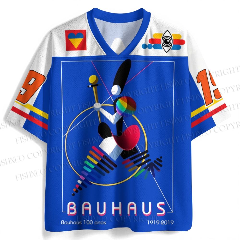 Bauhaus Abstract Art Magazine Printed Jersey Shirts
