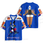 Bauhaus Abstract Art Magazine Printed Jersey Shirts