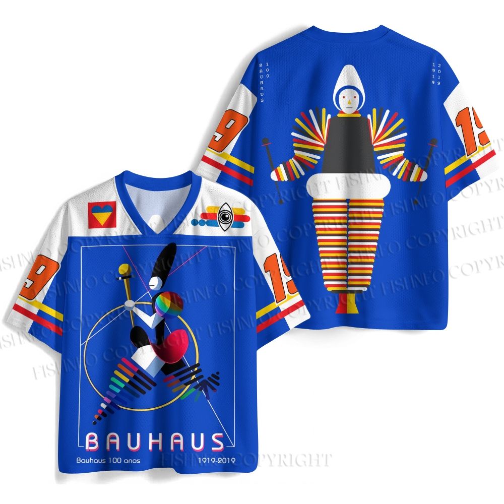 Bauhaus Abstract Art Magazine Printed Jersey Shirts
