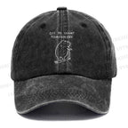 Unisex Vintage Capybara Is Ready To Do Something Bad Printed Casual Washed Cap
