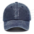 Unisex Vintage Capybara Is Ready To Do Something Bad Printed Casual Washed Cap