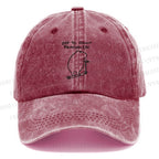 Unisex Vintage Capybara Is Ready To Do Something Bad Printed Casual Washed Cap