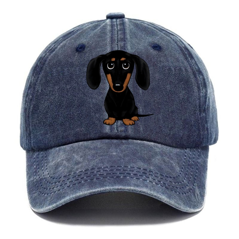 Retro Dachshund Classic Cap
