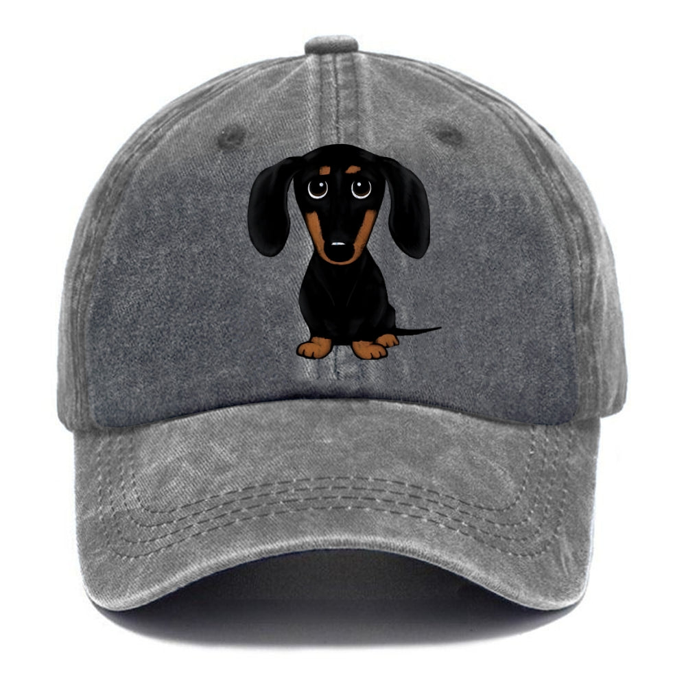 Retro Dachshund Classic Cap