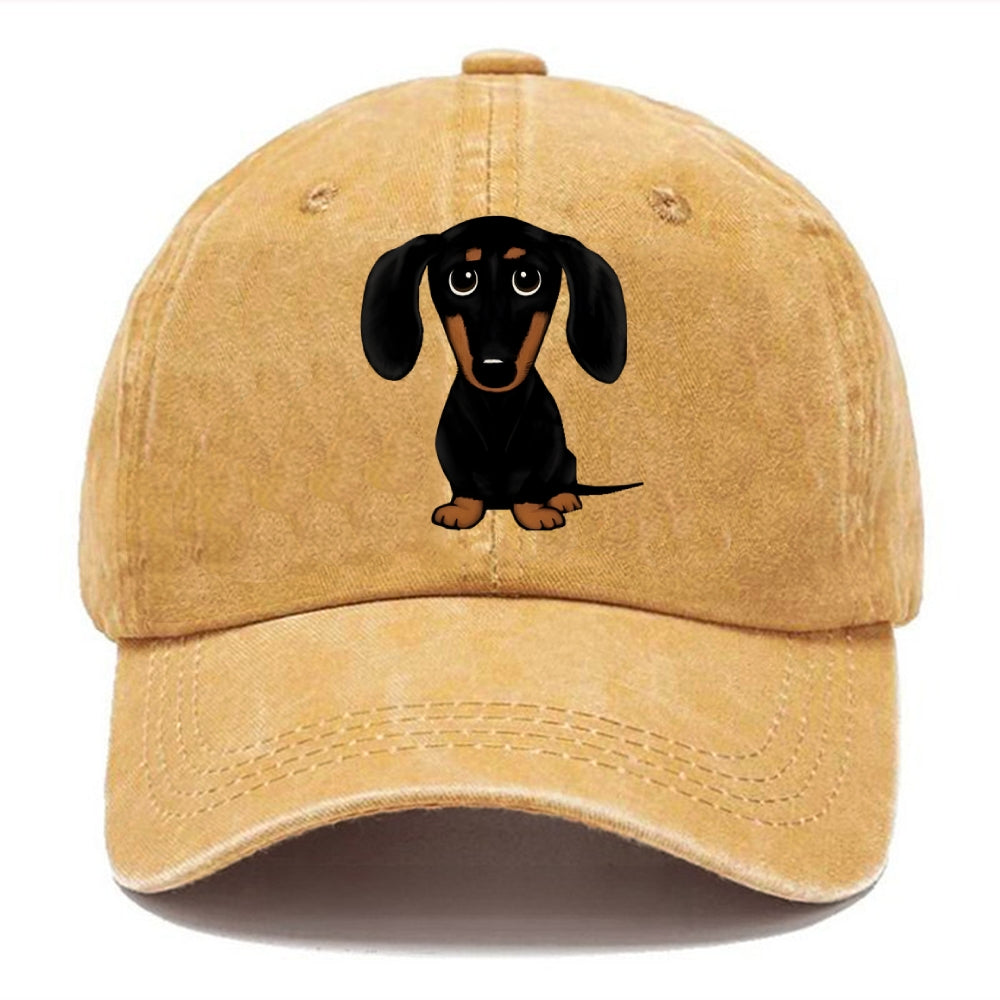 Retro Dachshund Classic Cap