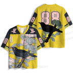 Vintage Bird in Flowers Jersey Shirts