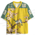 Vintage Bird in Flowers Jersey Shirts