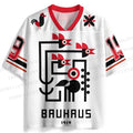 Bauhaus Geometric Bird Printed Jersey Shirts