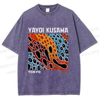 Unisex Yayoi Kusama Infinite Love Printed Washed Tee