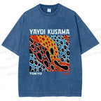 Unisex Yayoi Kusama Infinite Love Printed Washed Tee