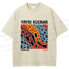 Unisex Yayoi Kusama Infinite Love Printed Washed Tee