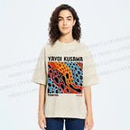 Unisex Yayoi Kusama Infinite Love Printed Washed Tee