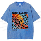 Unisex Yayoi Kusama Infinite Love Printed Washed Tee