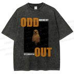 Unisex Odd One Out Printed Washed Tee