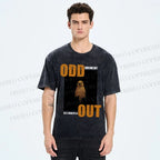 Unisex Odd One Out Printed Washed Tee