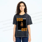 Unisex Odd One Out Printed Washed Tee