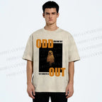 Unisex Odd One Out Printed Washed Tee