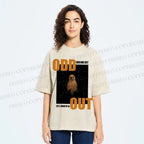 Unisex Odd One Out Printed Washed Tee
