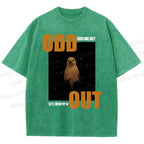 Unisex Odd One Out Printed Washed Tee
