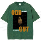 Unisex Odd One Out Printed Washed Tee