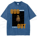 Unisex Odd One Out Printed Washed Tee