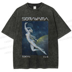 Unisex Sorayama Hajime Ex Machina Printed Washed Tee