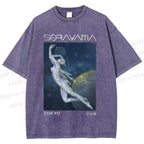 Unisex Sorayama Hajime Ex Machina Printed Washed Tee