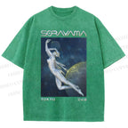 Unisex Sorayama Hajime Ex Machina Printed Washed Tee
