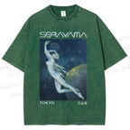 Unisex Sorayama Hajime Ex Machina Printed Washed Tee