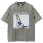 Unisex Sorayama Hajime Ex Machina Printed Washed Tee