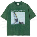 Unisex Sorayama Hajime Ex Machina Printed Washed Tee