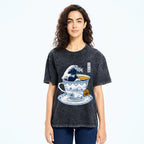 The Great Kanagawa Tea Wave Washed T-Shirt