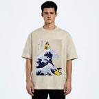 Samurai Duck And Sumo Duck Washed T-Shirt