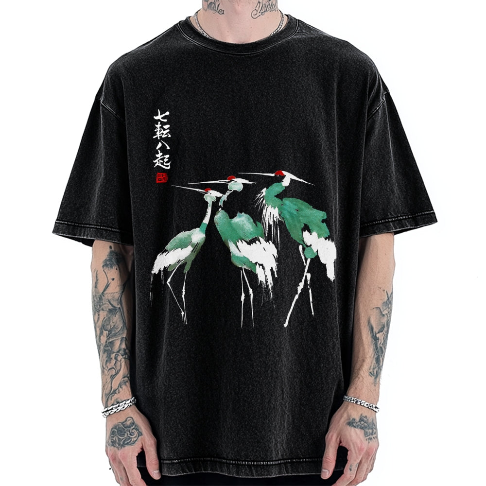 Unisex Dracula European Tour 1897 Distressed Version Printed Washed Tee