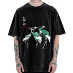 Unisex Dracula European Tour 1897 Distressed Version Printed Washed Tee