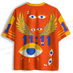Art Abstract Eyes Printed Jersey Shirts