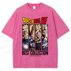 Unisex Dragon Ball Printed Washed Tee