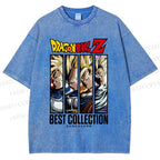 Unisex Dragon Ball Printed Washed Tee