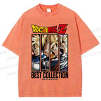 Unisex Dragon Ball Printed Washed Tee