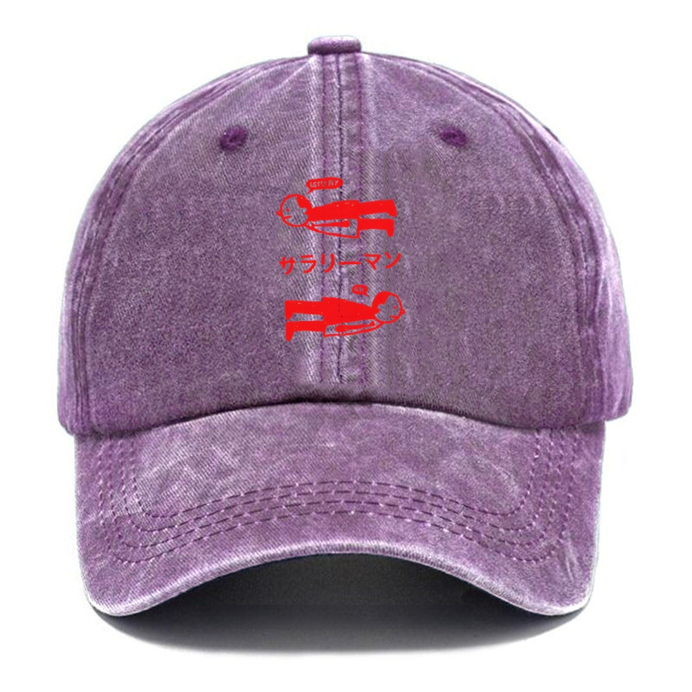 Let's Fly Office Worker Washed Cap