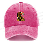 Unisex Panther Vintage Casual Washed Cap